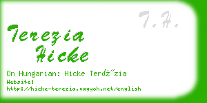 terezia hicke business card